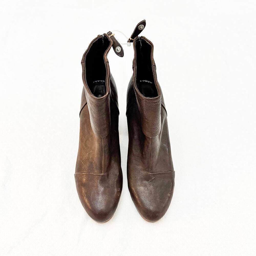 Rag & Bone Newbury Chocolate Brown Heeled Bootie Size 39 MINT